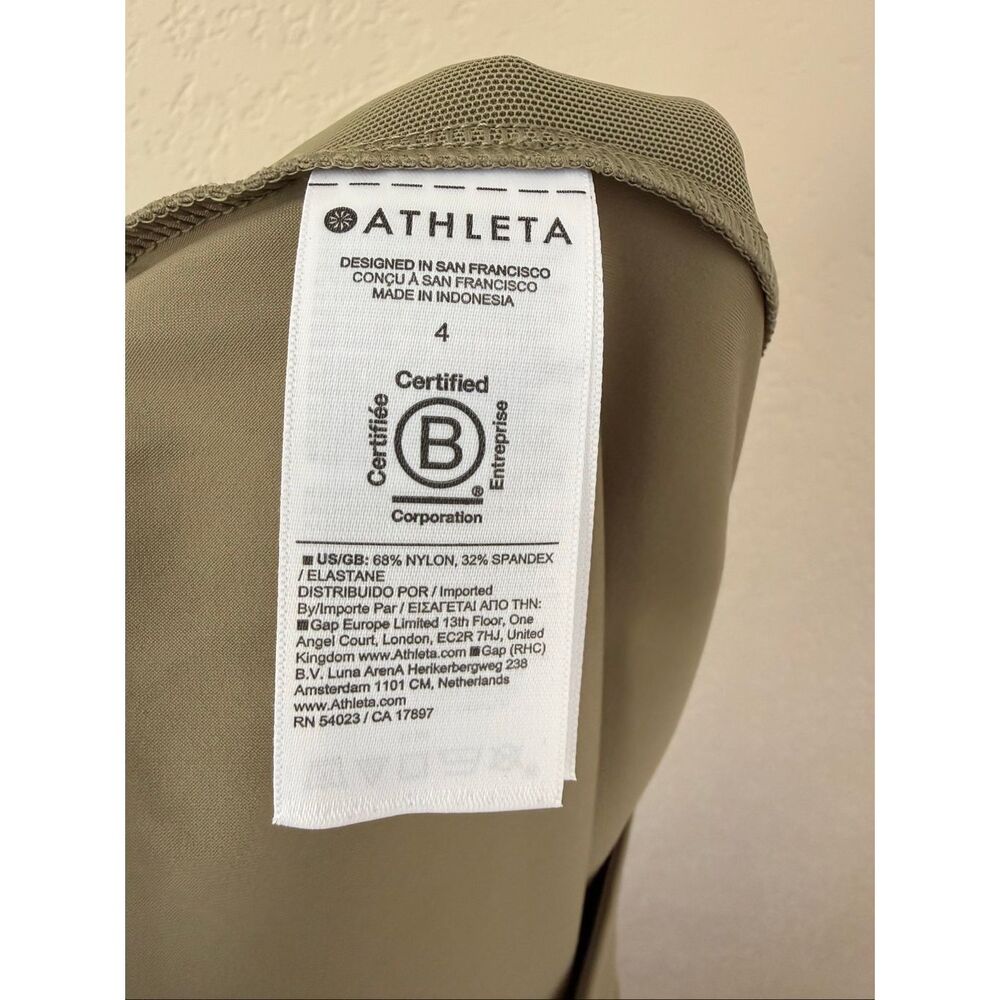 Athleta Olive Green Wide‑Leg Pants - Picture 6 of 7
